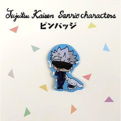 Jujutsu Kaisen X Sanrio Characters Satoru Gojo Cinnamoroll Lapel Pin Buttons [USED]