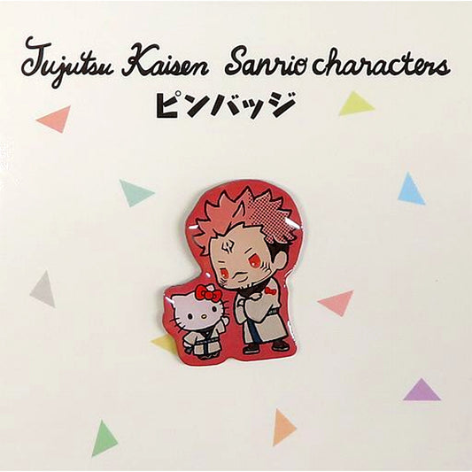 Ryomen Sukuna x Hello Kitty Jujutsu Kaisen x Sanrio Characters Pin Badge [USED]