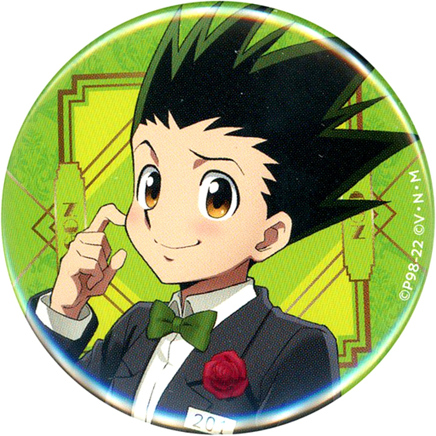 Gon Freecss Normal Proportions HUNTERxHUNTER x animatecafe Vol. 8 Phantom Troupe Part 3 Trading Button [USED]