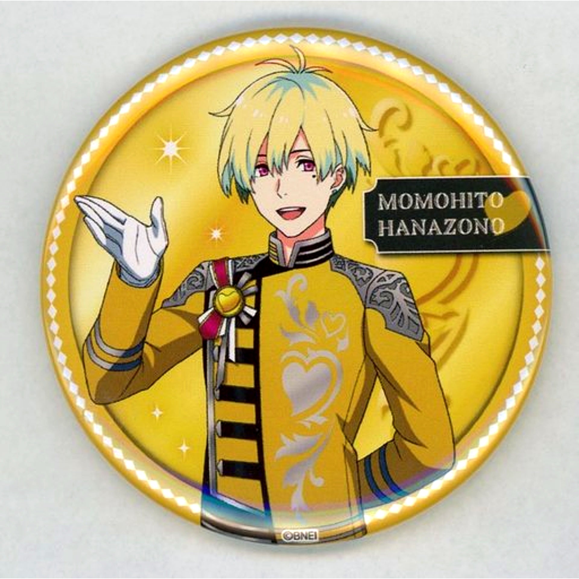 Momoto Hanazono The Idolmaster SideM PM 315 BEAT OF PASSION FES Official Trading Tin Badge Mental [USED]