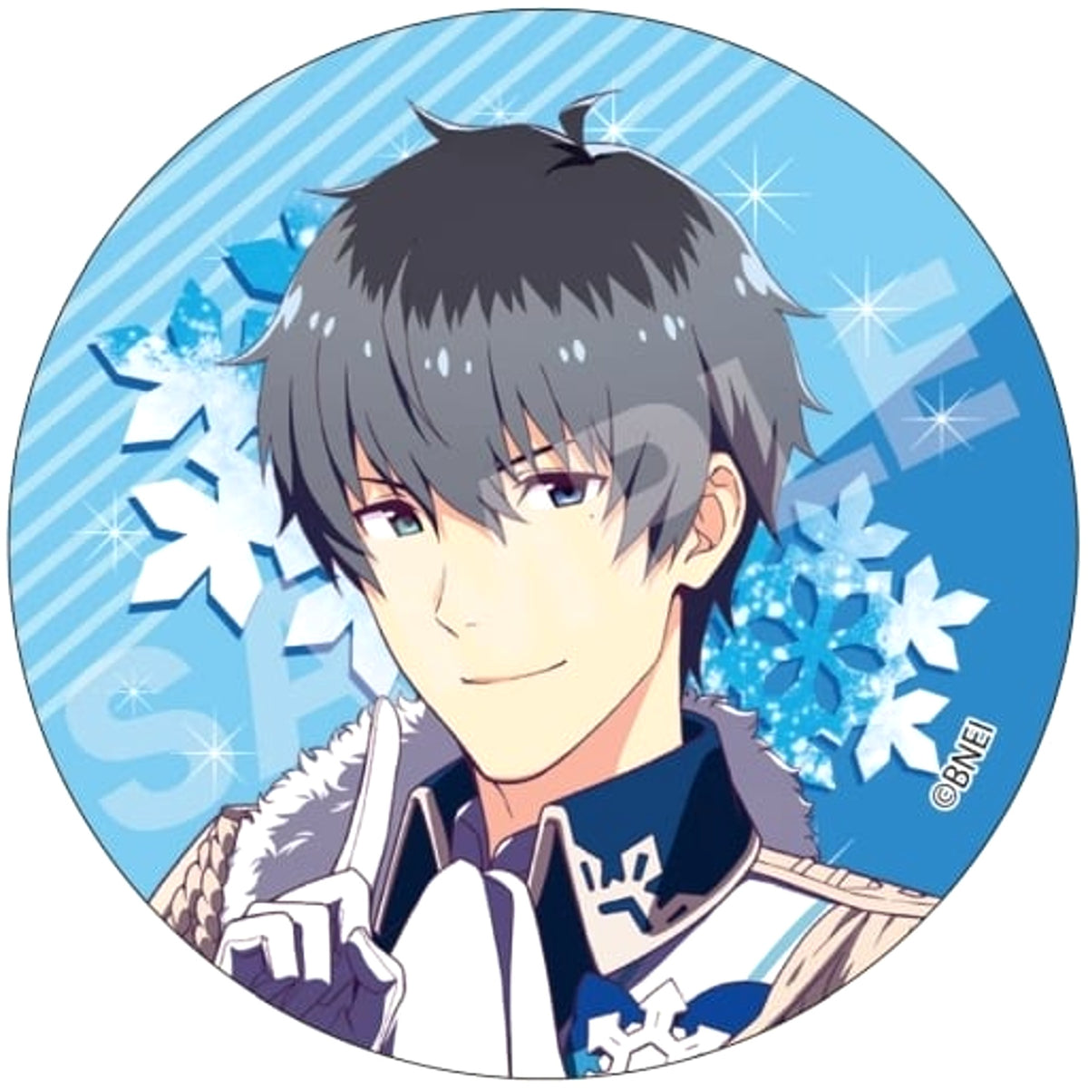 THE IDOLM@STER SideM Kyoji Takajo Metallic Can Badge 01 Part 1 Buttons [USED]