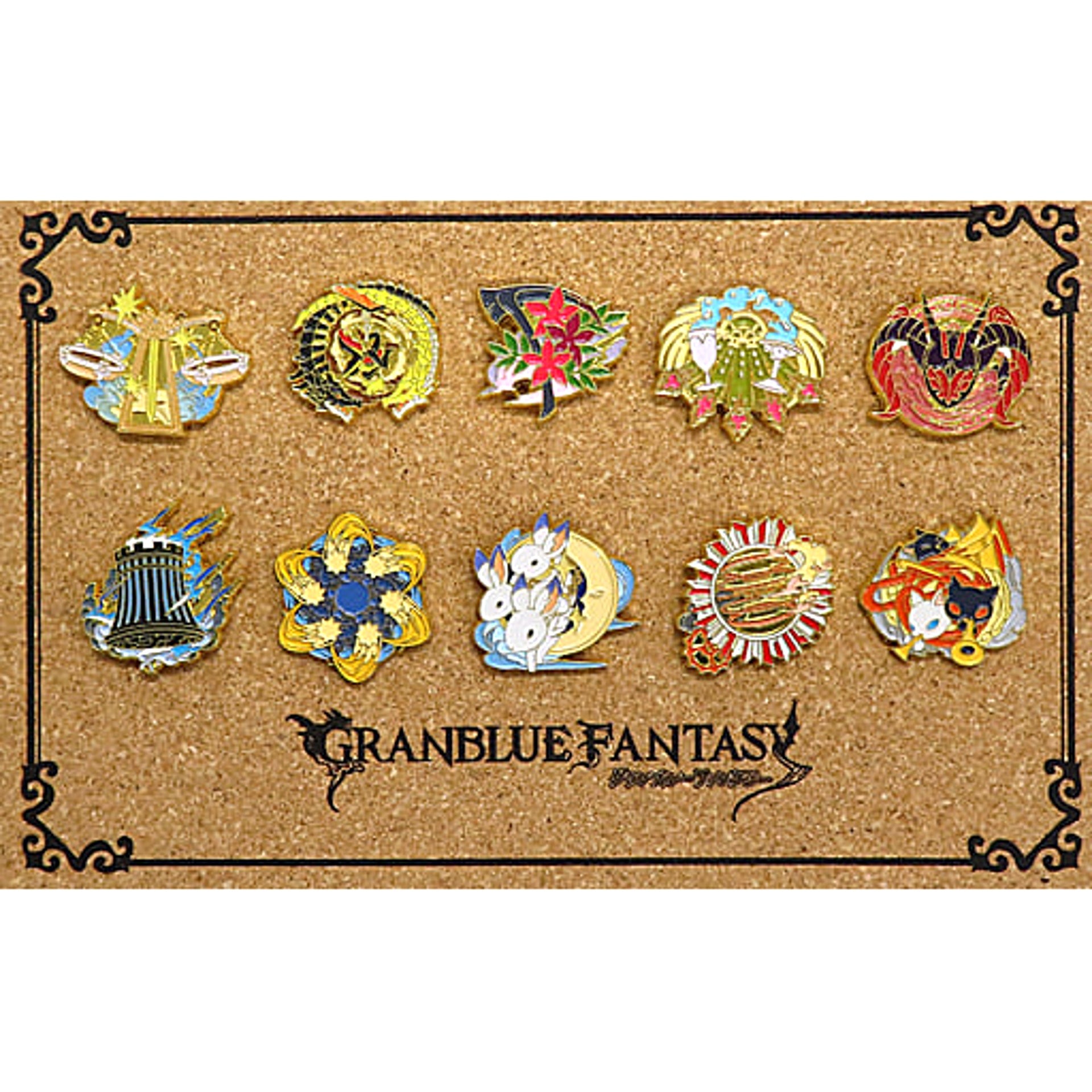 Granblue Fantasy Evokers Pins Granblue Fantasy Extra Festival 2022 Limited Set of 10 Pins [USED]