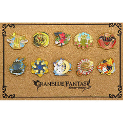 Granblue Fantasy Evokers Pins Granblue Fantasy Extra Festival 2022 Limited Set of 10 Pins [USED]