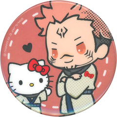 Jujutsu Kaisen X Sanrio Characters Ryomen Sukuna Hello Kitty Blind Packaged Can Badge Buttons [USED]