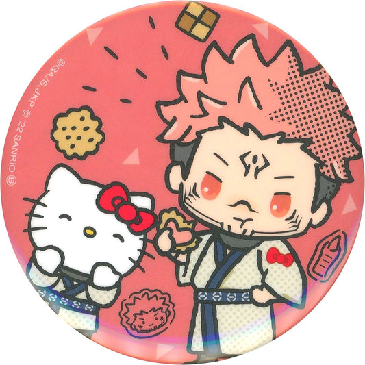 Ryomen Sukuna Jujutsu Kaisen X Sanrio Characters Hello Kitty Button [USED]