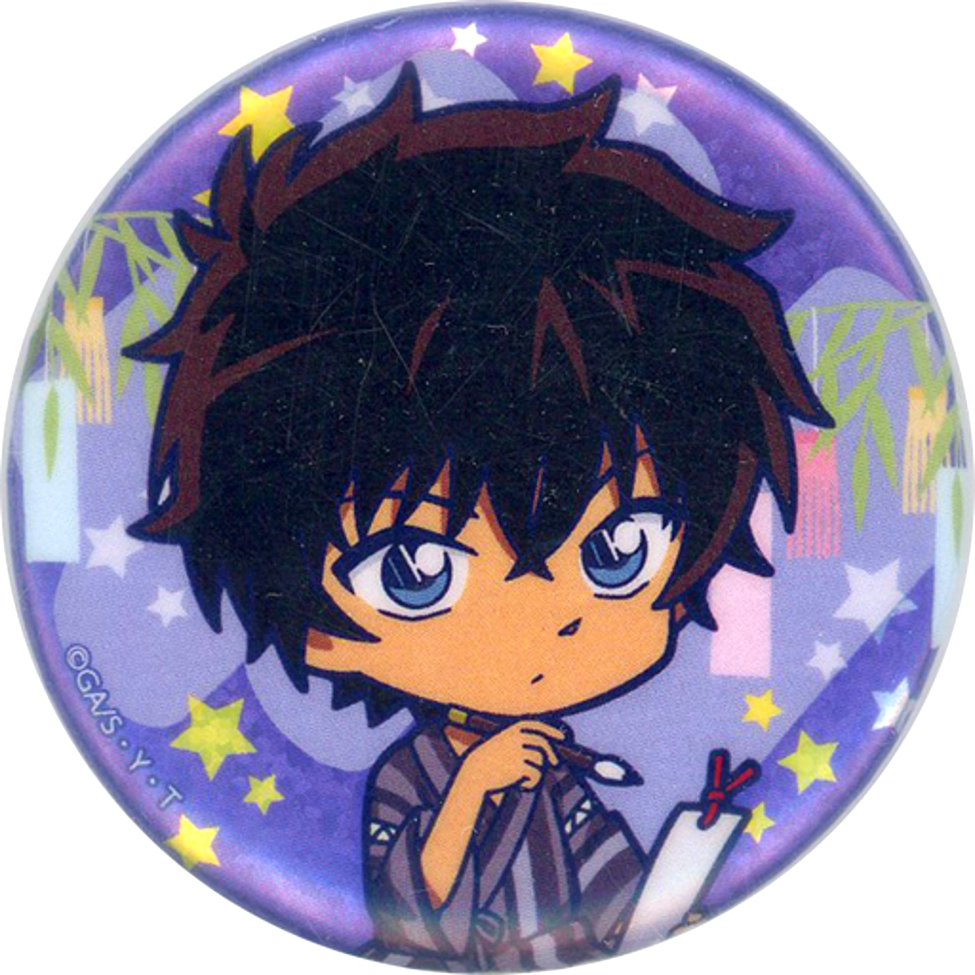 Jinpei Matsuda Deformed Tanabata Ver. Detective Conan Hologram Button [USED]
