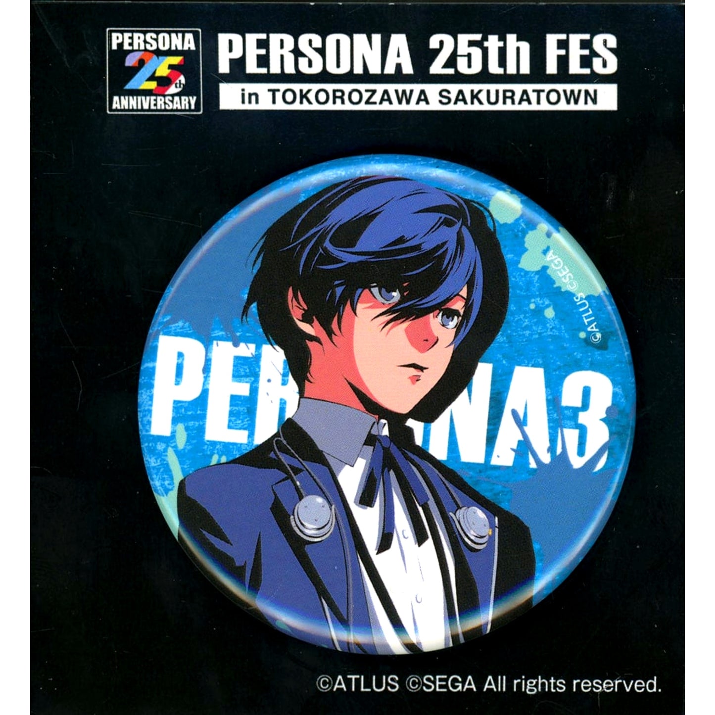Male Protagonist Persona 3 Original Button Persona Series 25th Anniversary Fes Grand Exhibition [USED]