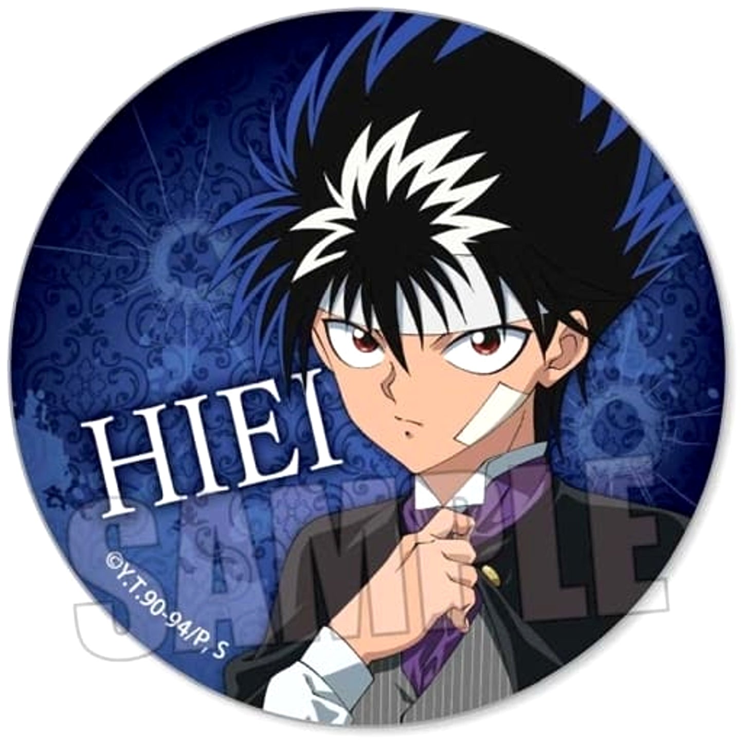 Yu Yu Hakusho Hiei Trading Can Badge Mafia Ver. Buttons [USED]