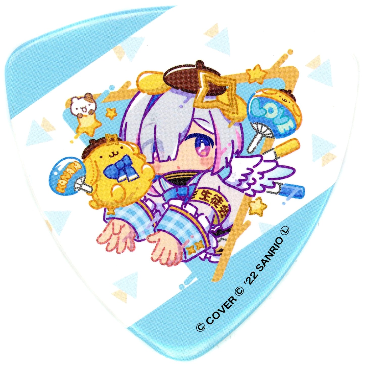 Amane Kanata & Pompompurin & Muffin Virtual YouTuber Hololive Triangle Button x Sanrio Characters [USED]