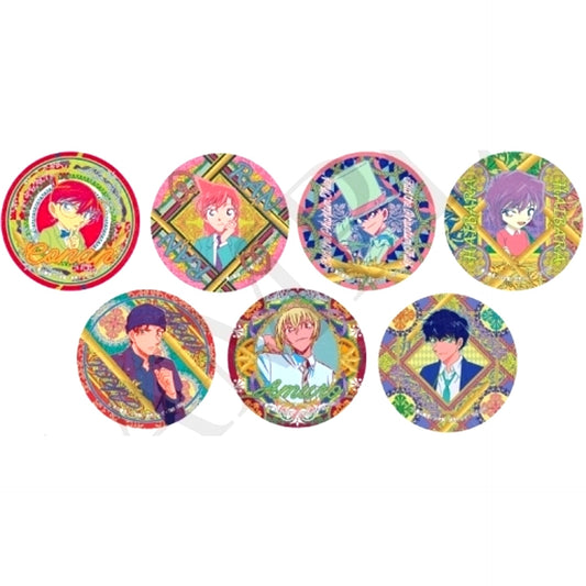 Set of 7 Detective Conan Trading Button Victorian Motif [USED]