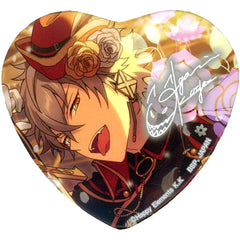 Ensemble Stars! Koga Ogami TORUPAKA! Heart Shaped Can Badge Vol.4 Ver.A Buttons [USED]