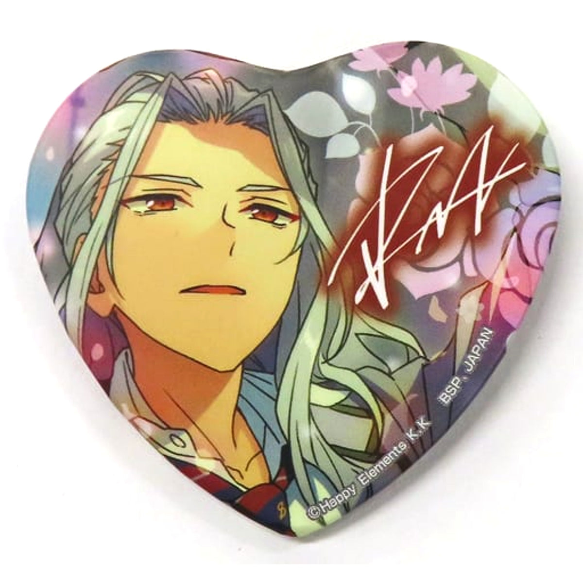 Ensemble Stars! Nagisa Ran TORUPAKA! Heart Shaped Can Badge Vol.4 Ver.B Buttons [USED]