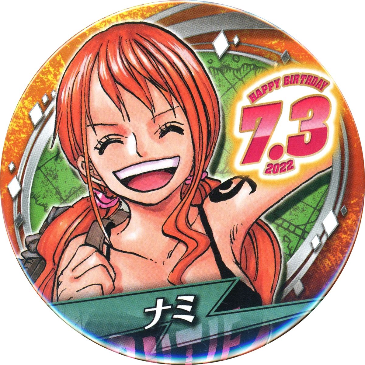 Nami One Piece Birthday Button 2022 [USED]