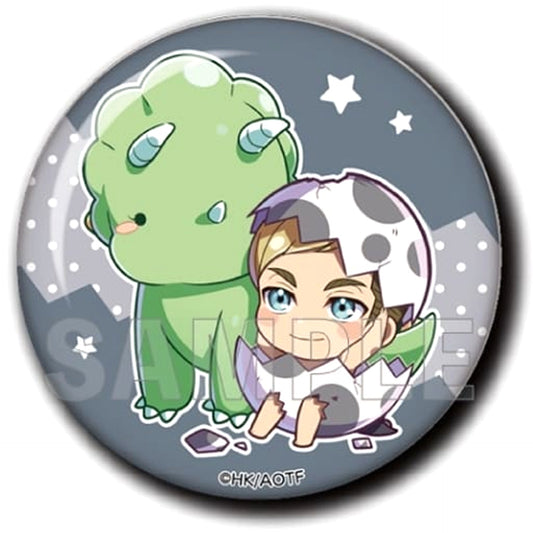Attack on Titan Erwin Smith Gyaokore Baby Tama Ver. Trading Can Badge Buttons [USED]