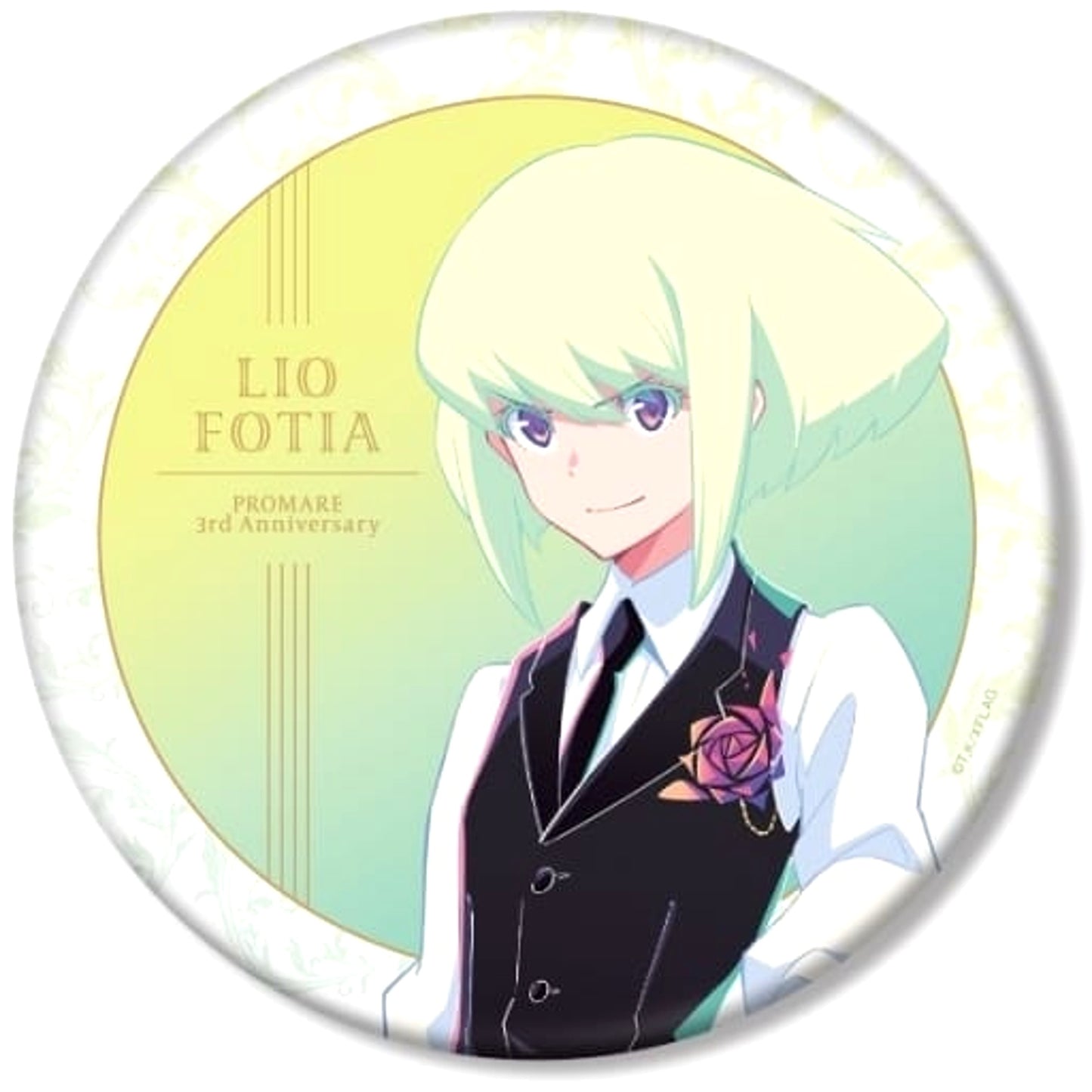 Promare Lio Fotia Newly Drawn Illustration 3rd Anniversary BIG Can Badge Buttons [USED]