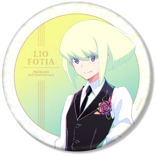 Promare Lio Fotia Newly Drawn Illustration 3rd Anniversary BIG Can Badge Buttons [USED]