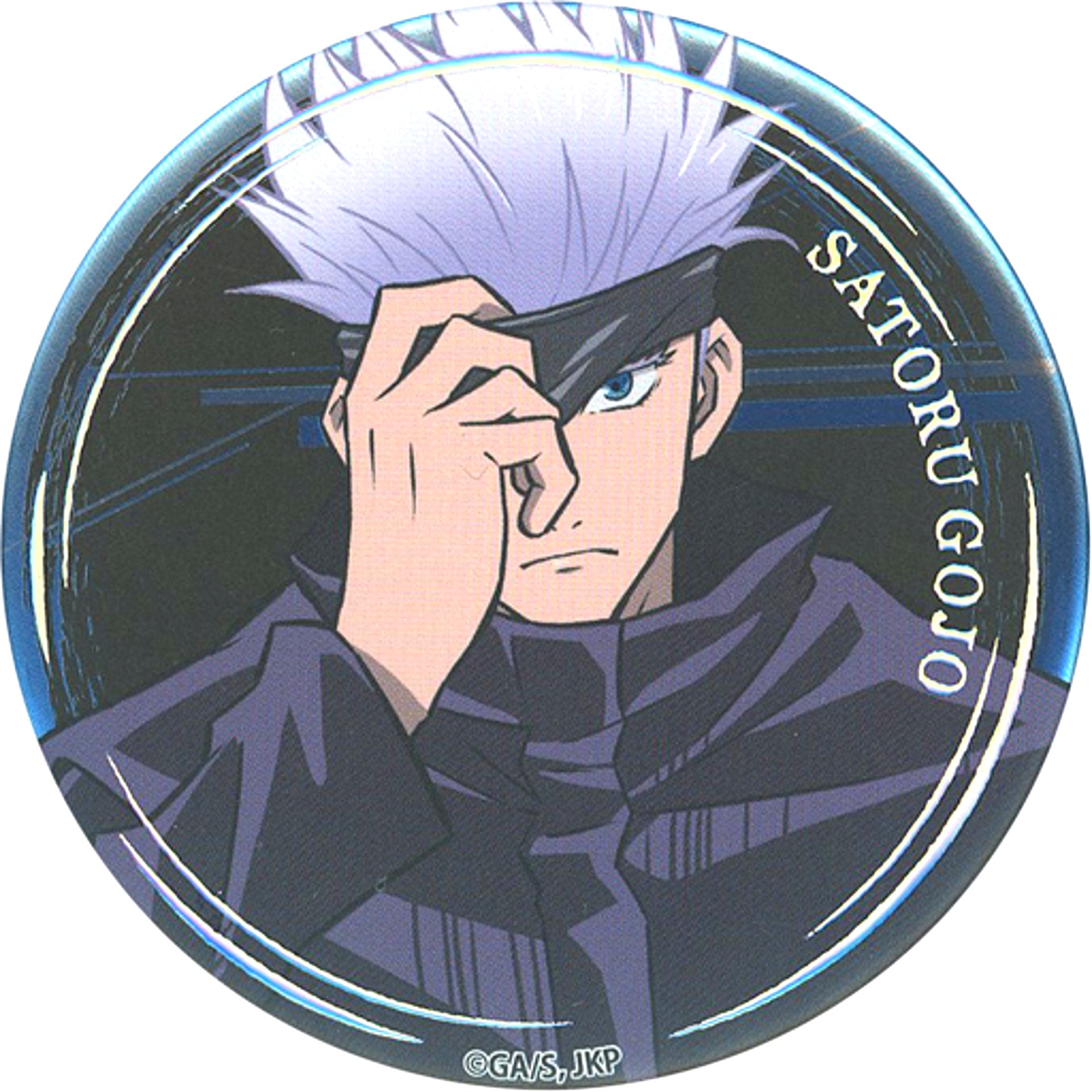 Satoru Gojo Jujutsu Kaisen Button Decoration Spec Rikisen Funto JUMP SHOP Ltd [USED]