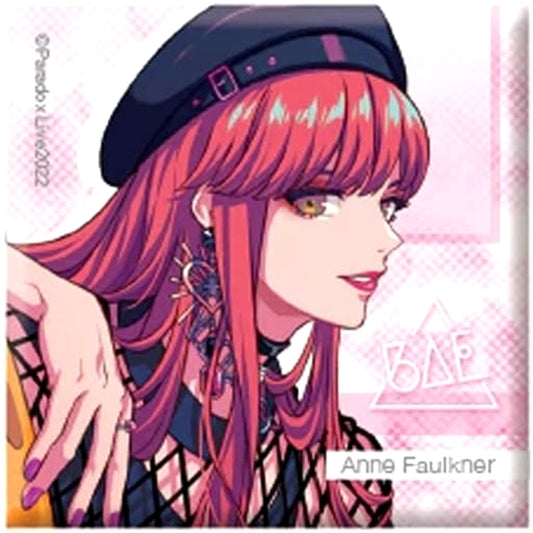 Paradox Live Anne Faulkner Trading Square Can Badge Fate Buttons [USED]