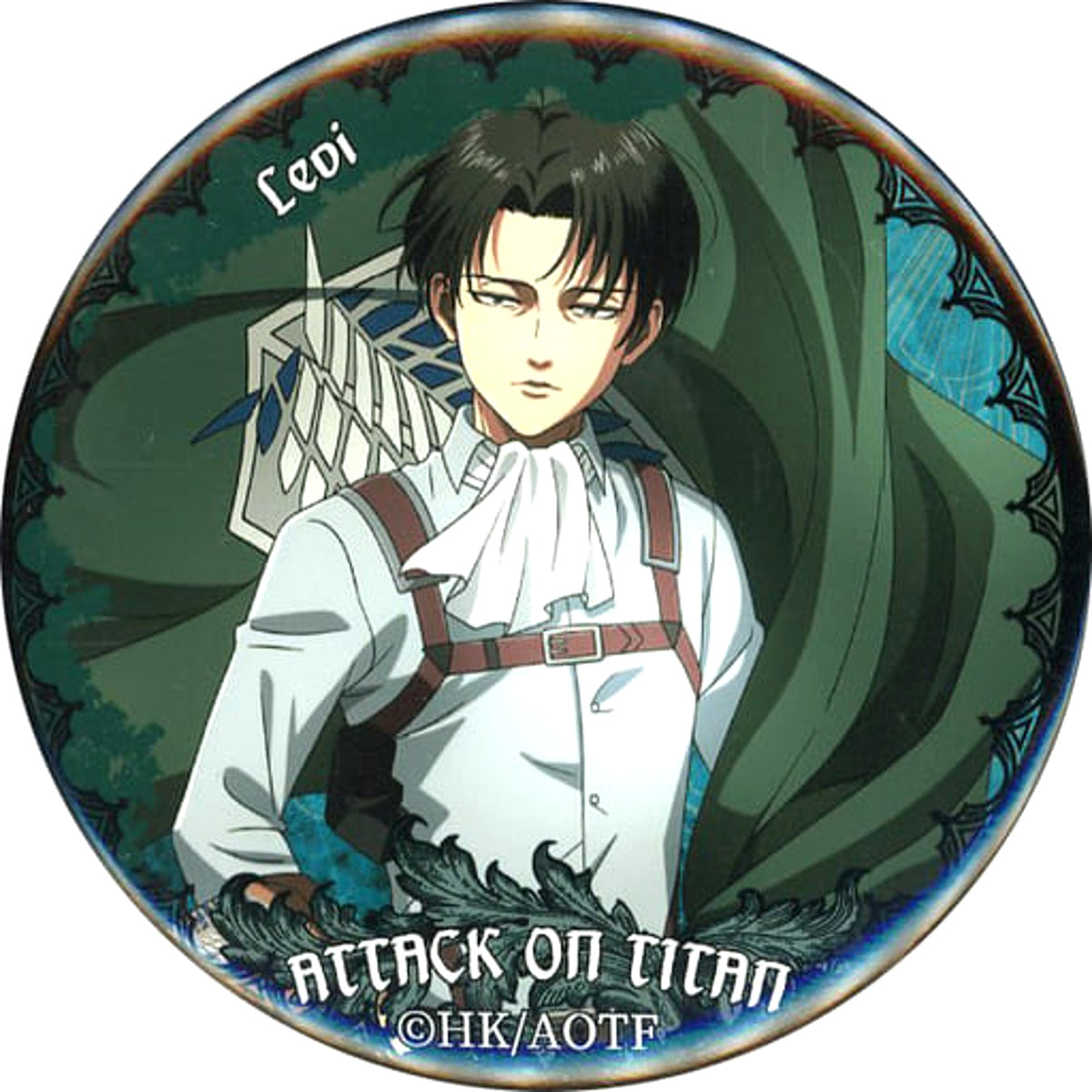 Attack on Titan Levi Ackerman Kujibikido Online Kuji Break of Dawn Prize E-3 Buttons [USED]