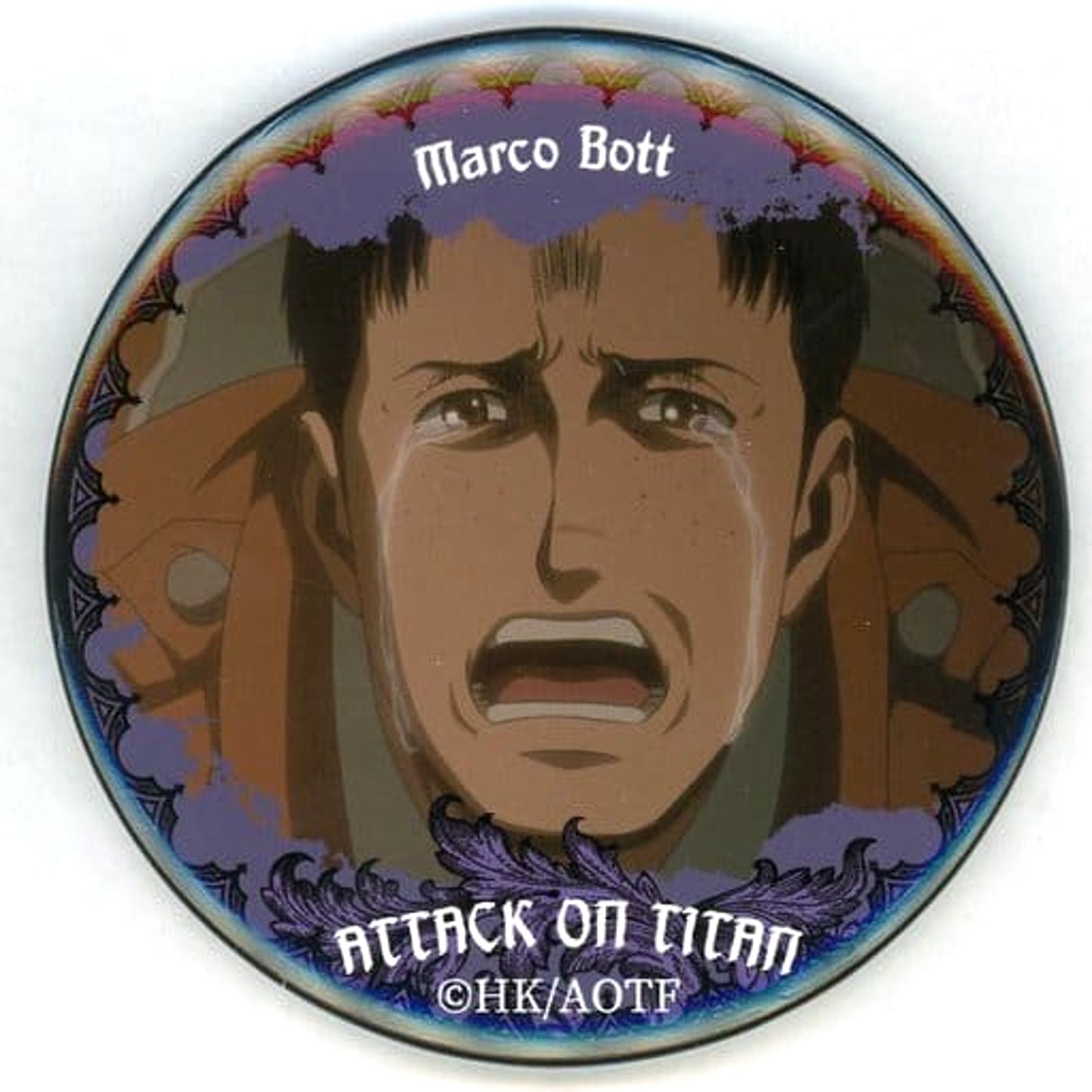 Attack on Titan Marco Bott Kujibikido Online Kuji Break of Dawn Can Badge Prize E-14 Buttons [USED]