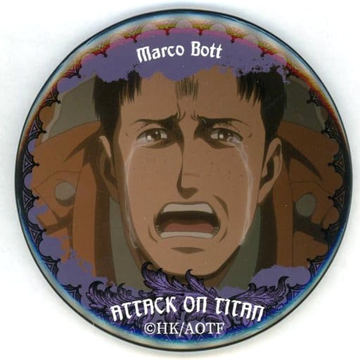 Attack on Titan Marco Bott Kujibikido Online Kuji Break of Dawn Can Badge Prize E-14 Buttons [USED]