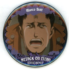 Attack on Titan Marco Bott Kujibikido Online Kuji Break of Dawn Can Badge Prize E-14 Buttons [USED]