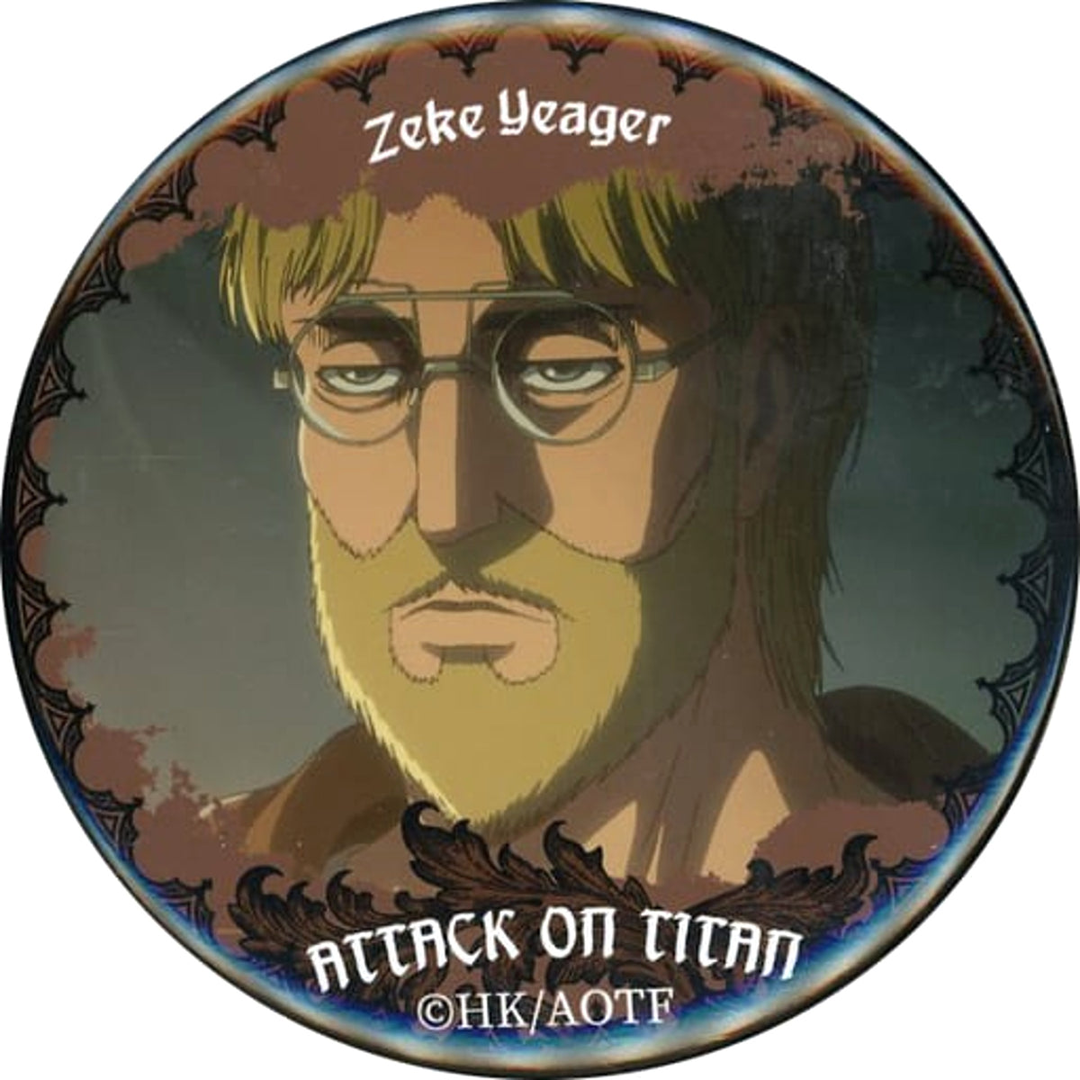 Attack on Titan Zeke Yeager Kujibikido Online Kuji Break of Dawn Can Badge Prize E-20 Buttons [USED]