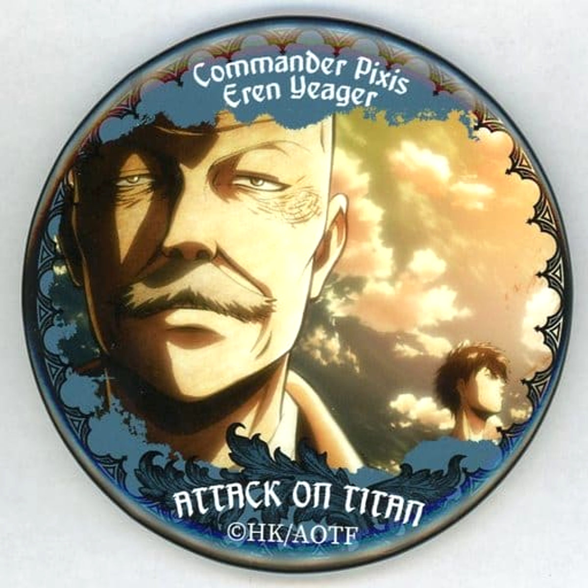 Attack on Titan Pyxis Commander Ellen Kujibikido Online Kuji Break of Dawn Can Badge Prize E-21 Buttons [USED]
