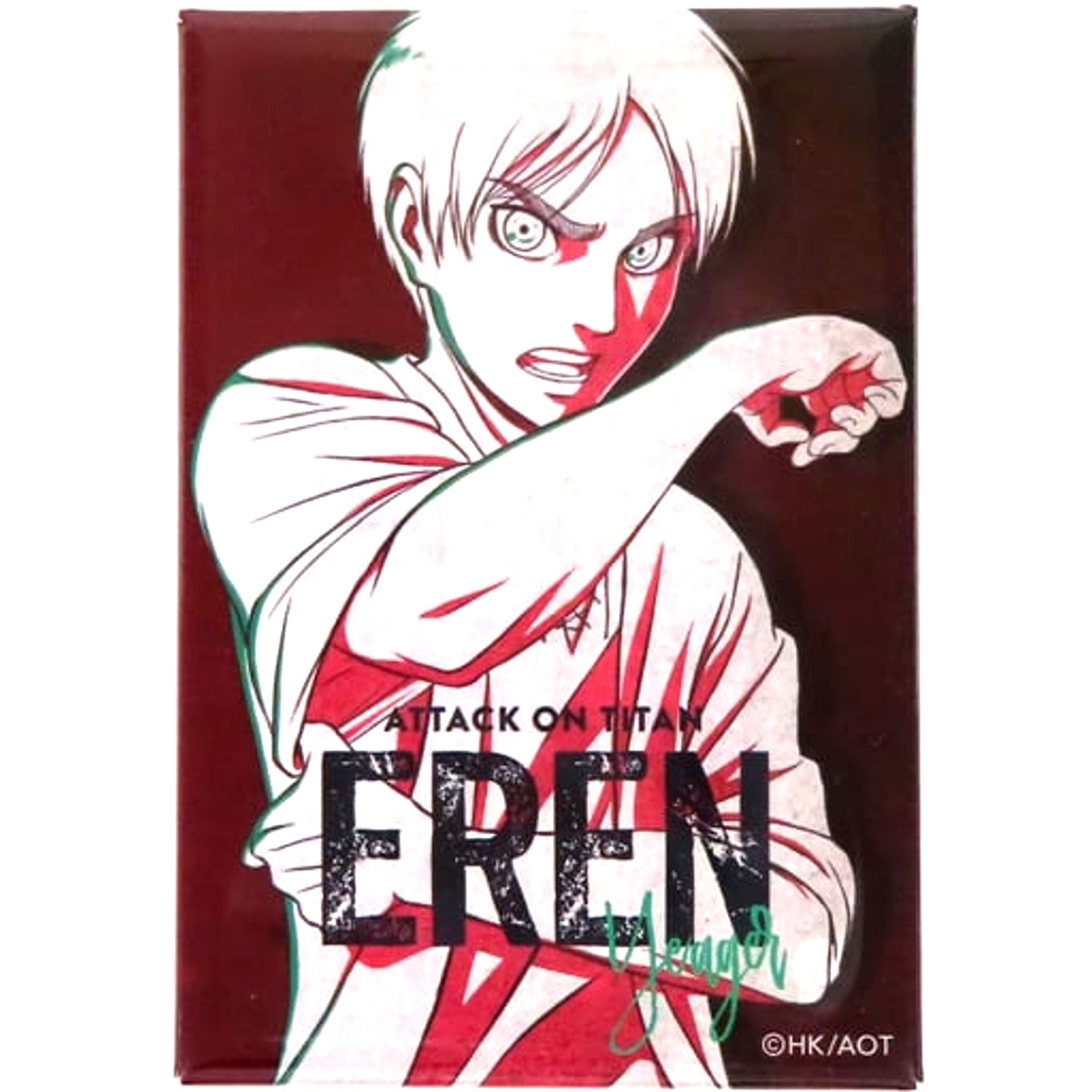 Eren Yeager Attack on Titan WIT STUDIO Square Badge Collection Vol. 3 [USED]