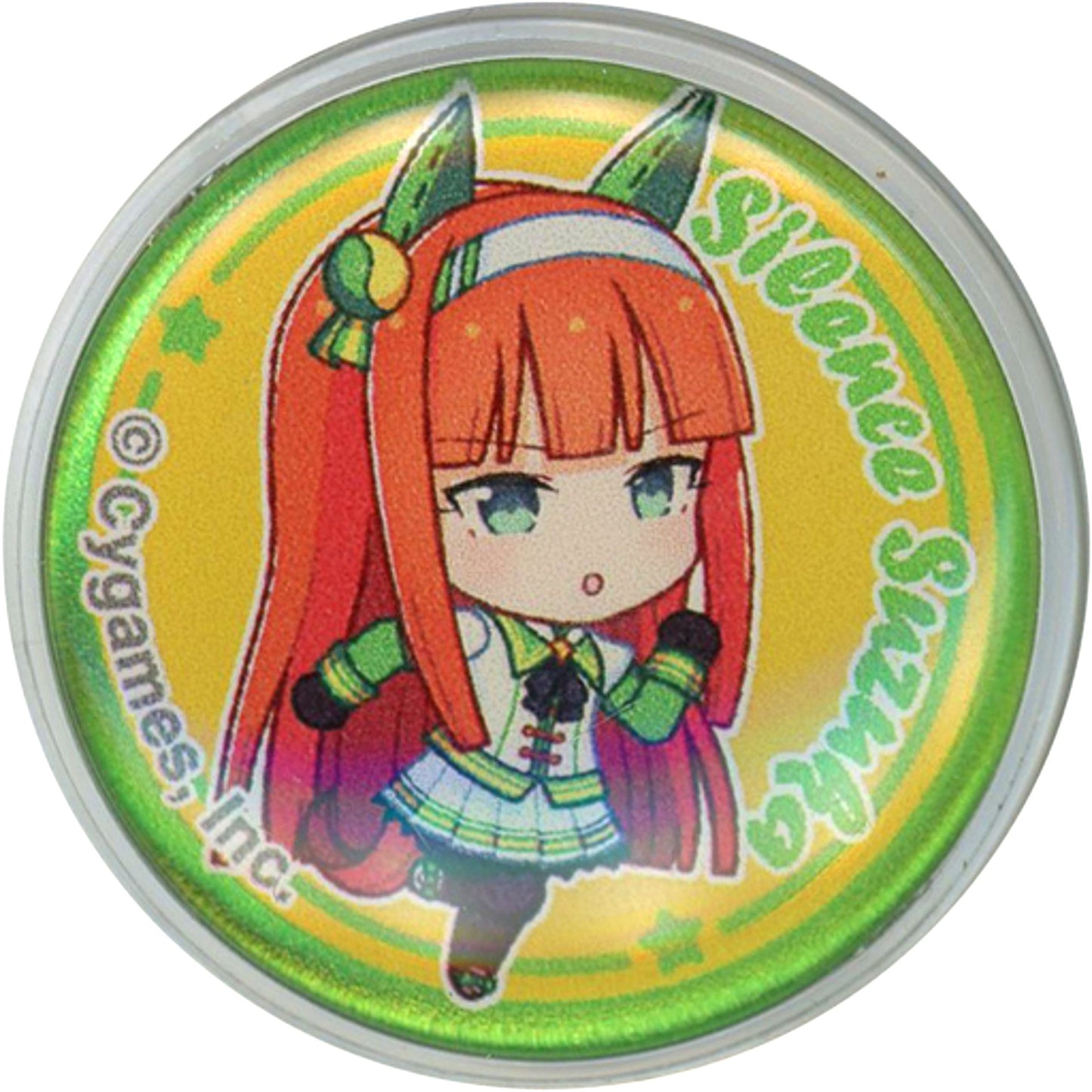 Silence Suzuka Uma Mini Uma Musume Pretty Derby Petit Pin Button NAMCO Promotion [USED]