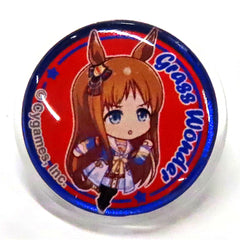Grass Wonder Uma Mini Uma Musume Pretty Derby NAMCO Promotion Petit Pin Button [USED]