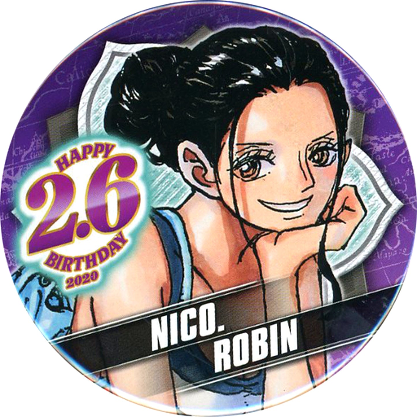 Nico Robin One Piece Birthday Button 2020 [USED]