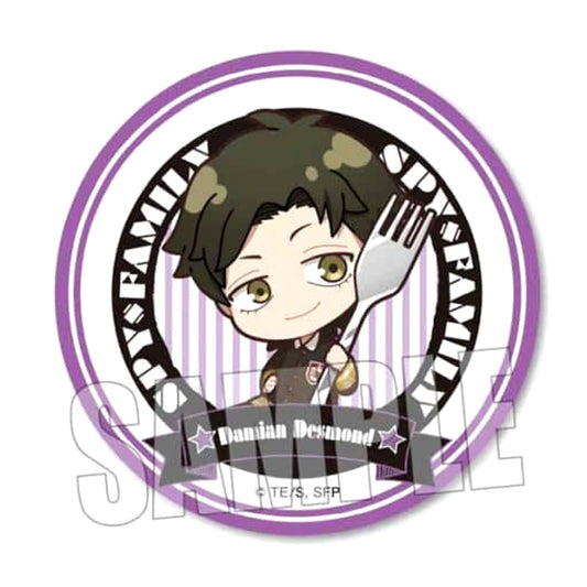 SPY x FAMILY Damian Desmond Gochichara Trading Can Badge Buttons [USED]