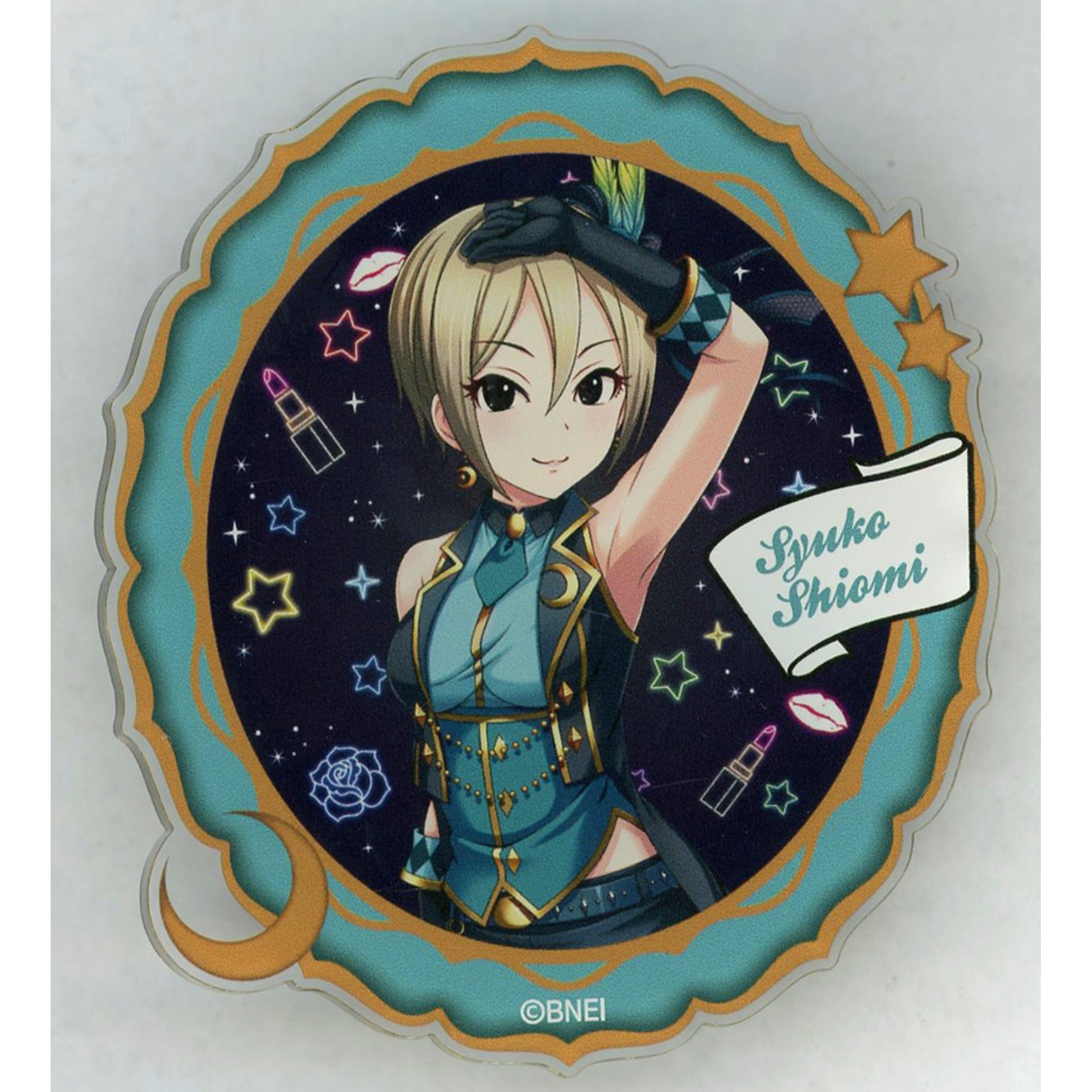 Syuko Shiomi LiPPS Ver. Real Roleplay Event Commemorative Product Official Produce Badge The Idolmaster Cinderella Girls [USED]