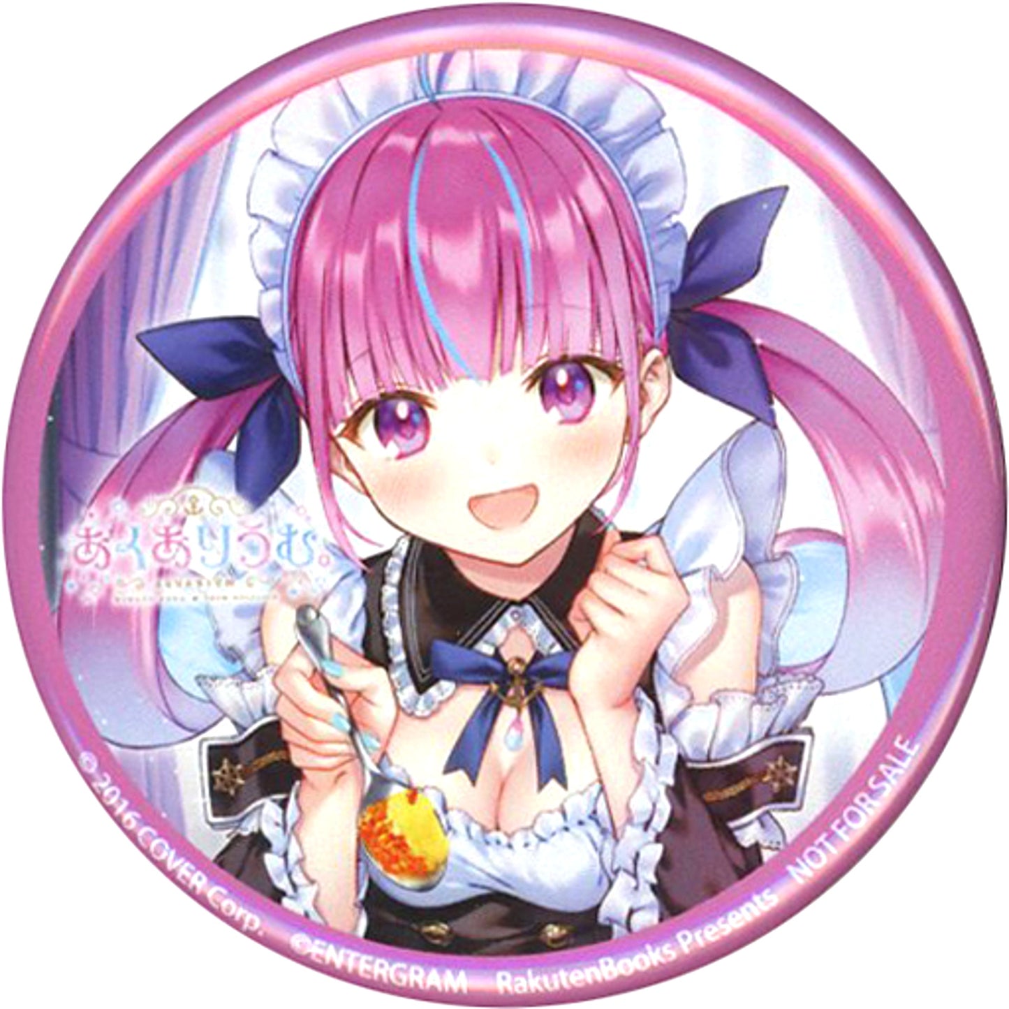 Minato Aqua Hololive Single 57mm Button PS4 Switch Game Aquarium Rakuten Books Purchase Bonus [USED]