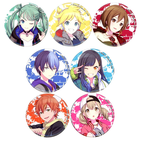 Set of 7 Project SEKAI COLORFUL STAGE! feat. Hatsune Miku Character Button Collection Vivid BAD SQUAD Ver. [USED]