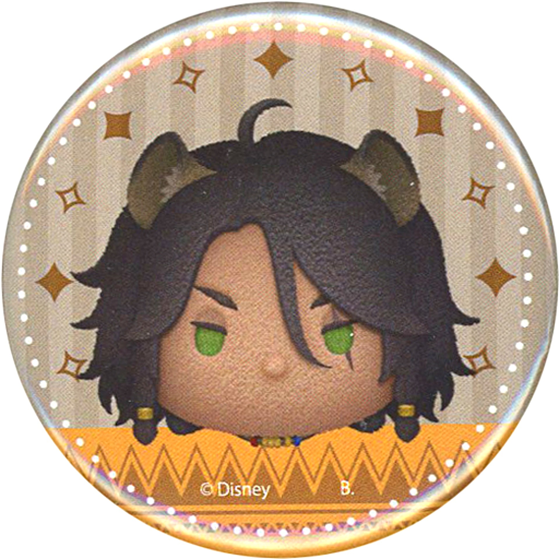 Leona Kingscholar Disney Twisted-Wonderland Hapikuro! Tsum Tsum Button [USED]