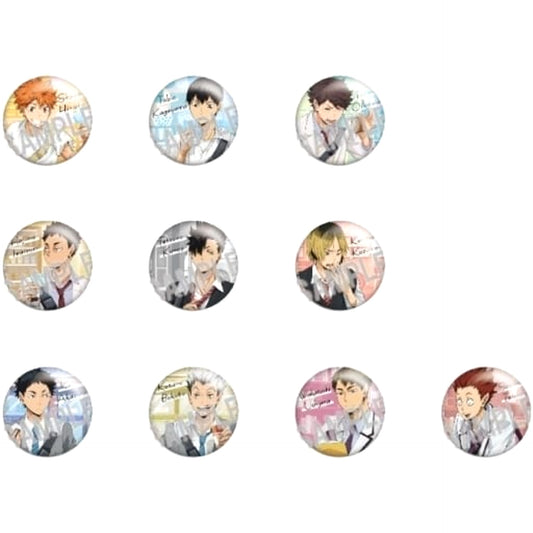 Shoyo Hinata & Others Haikyu!! All 10 Types Set Color Palette Drop by Button 75mm [USED]