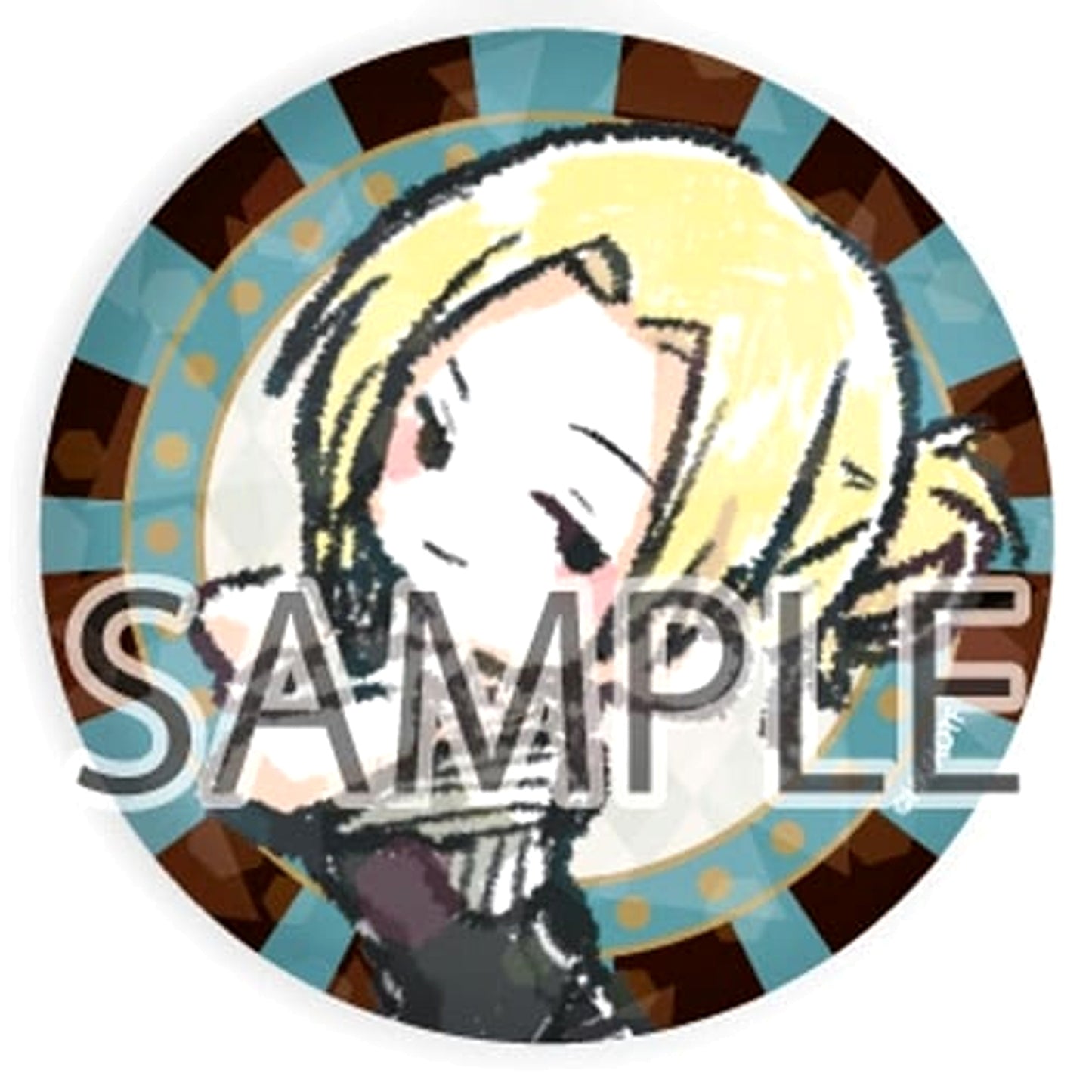 Attack on Titan Annie Leonhart Hologram Button Casino Dealer Ver. Graph Art Design [USED]