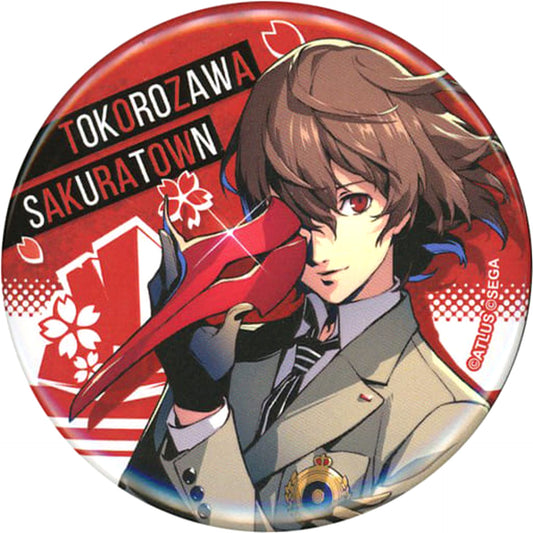 Persona Series Goro Akechi Trading Can Badge P5 25th Anniversary Persona 25th Fes Large Exhibition Limited Buttons [USED]