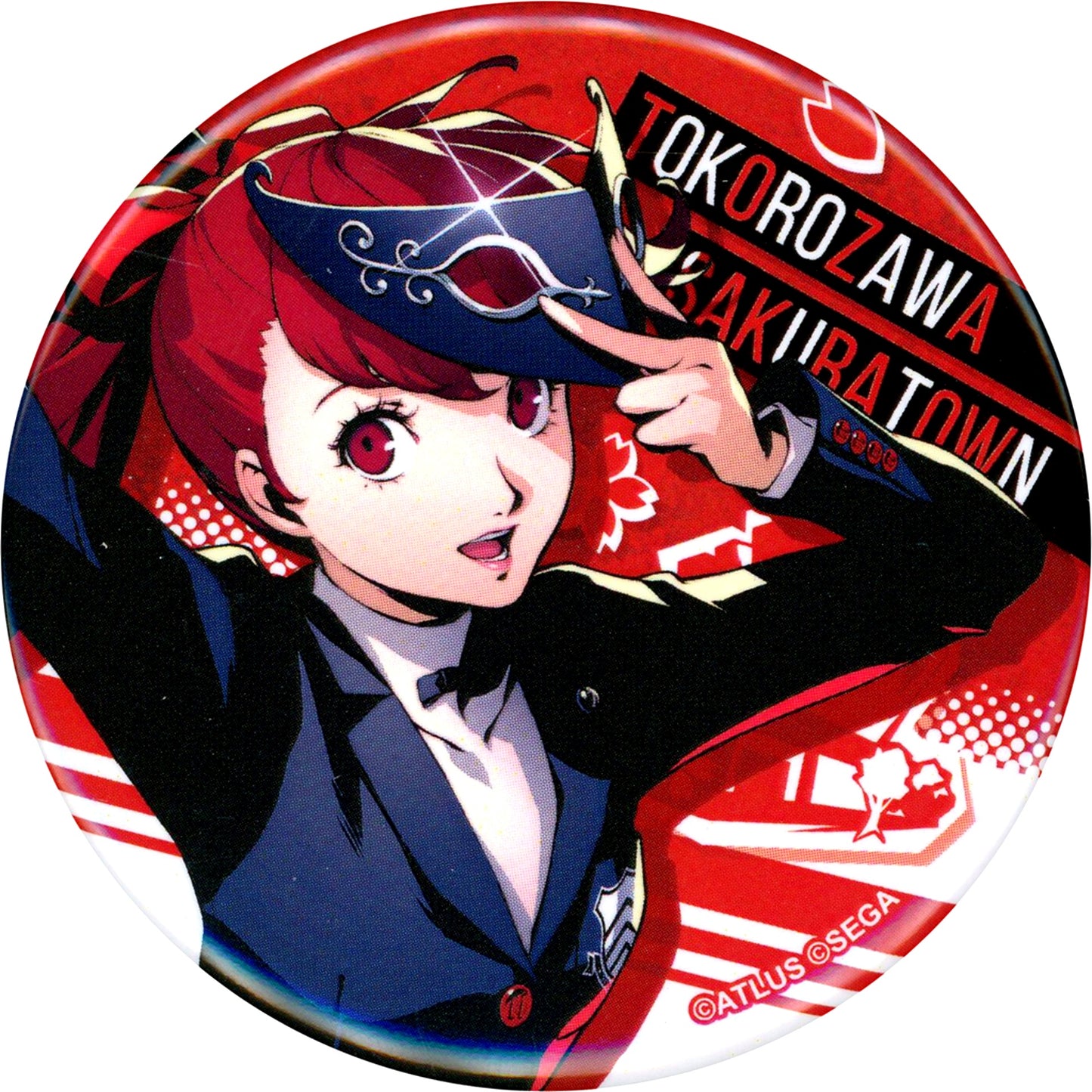 Kasumi Yoshizawa Persona 5 Trading Button Persona Series 25th Anniversary Fes Grand Exhibition [USED]