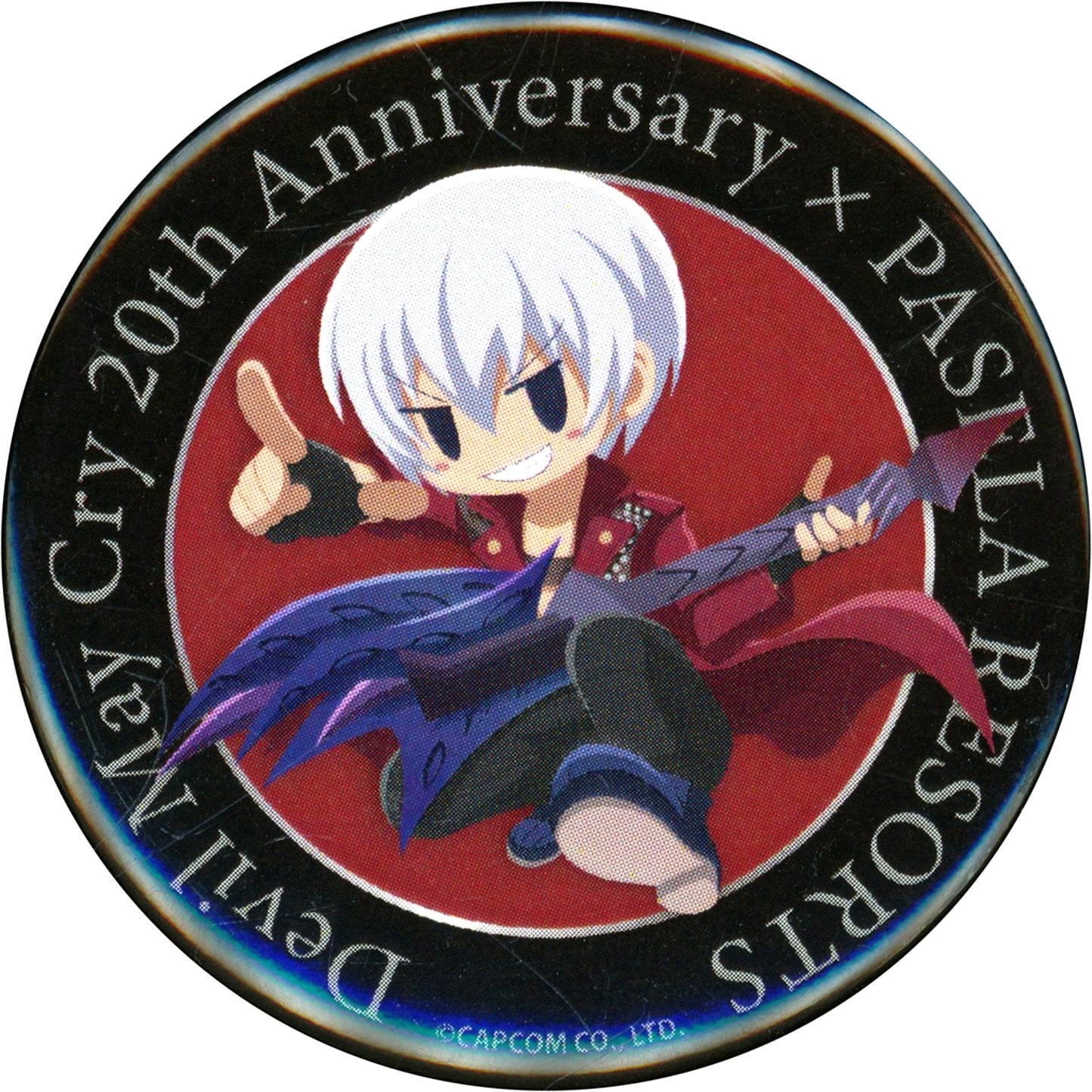 Dante 3 Guitar 7 Devil May Cry Series Original Trading Button Series 20th Anniv Collabo Cafe x Pasela [USED]