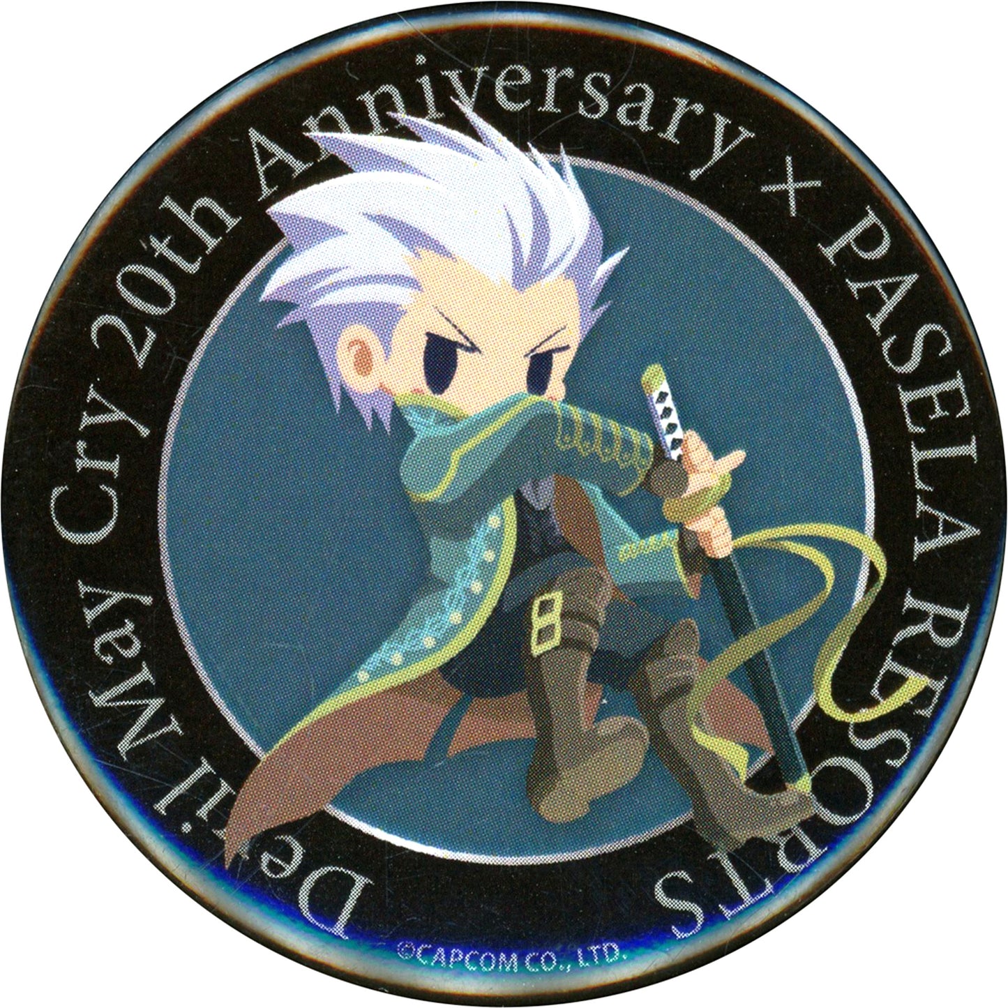 Vergil 3 Sheathed Devil May Cry Series Original Trading Button Pasela Series 20th Anniversary Collaboration Cafe [USED]