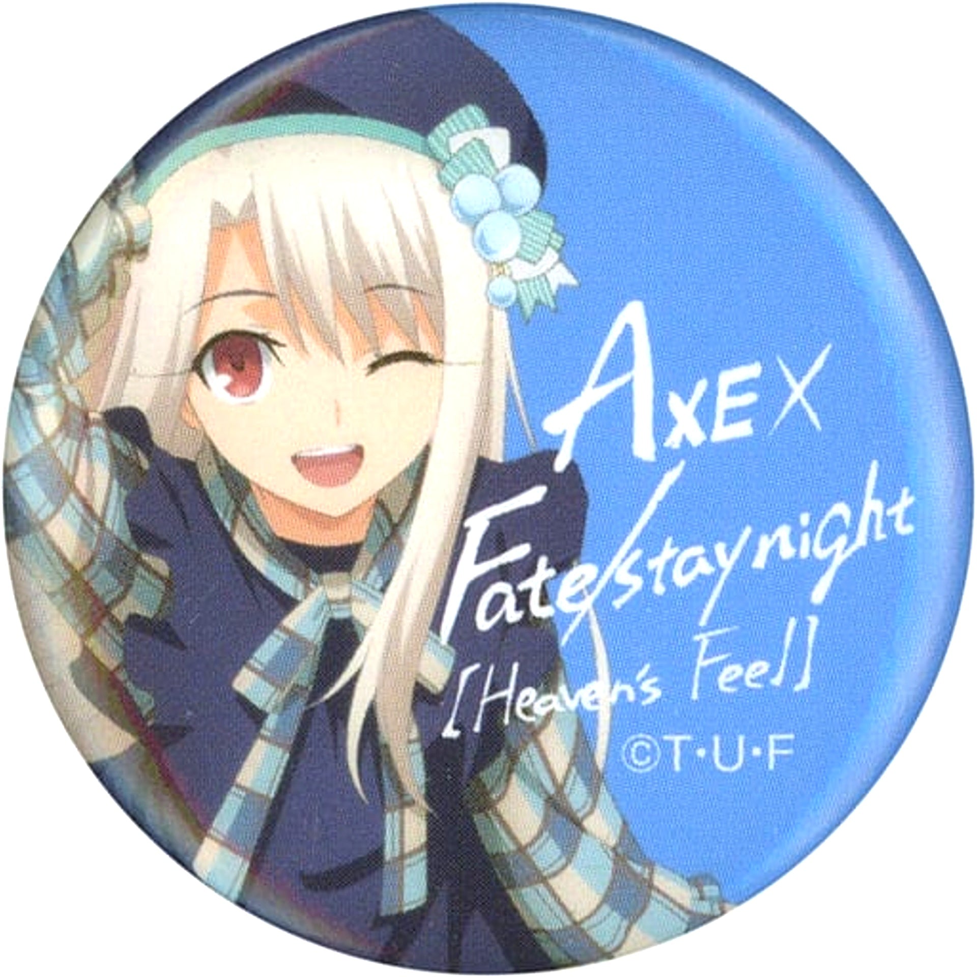 Illyasviel von Einzbern Fate/stay night Heaven's Feel Color Ver. Original Button AXE Target Product Purchase Bonus [USED]