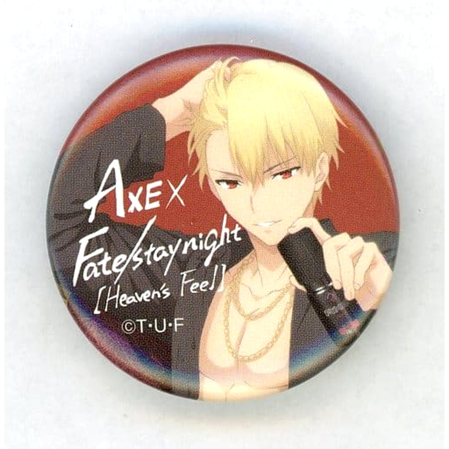 Gilgamesh Color Ver. Fate/stay night: Heaven's Feel x Axe Original Button Target Product Purchase Privilege [USED]
