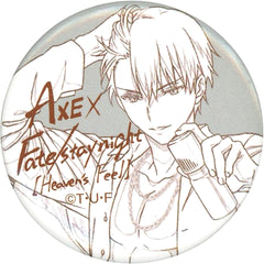 Fate/stay night: Heaven's Feel x Axe Gilgamesh Line Drawing Ver. Original Can Badge Target Product Purchase Privilege Buttons [USED]