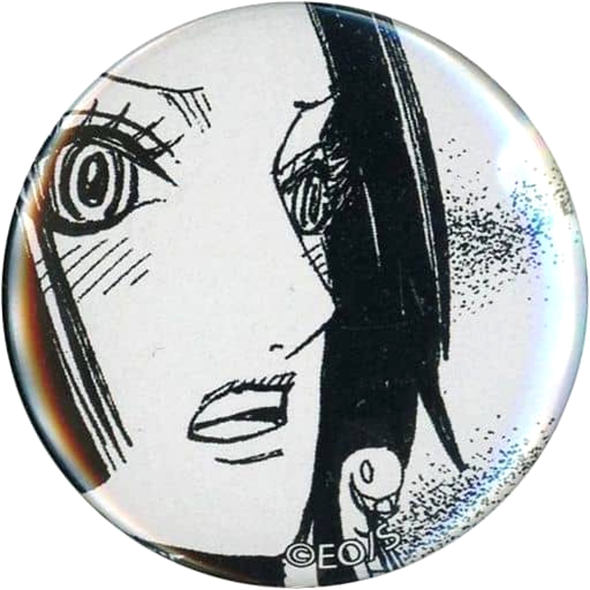 One Piece Boa Hancock Facing Left Both Eyes Can Badge Gacha 25th All Faces @Rayard Miyashita Park Limited Buttons [USED]