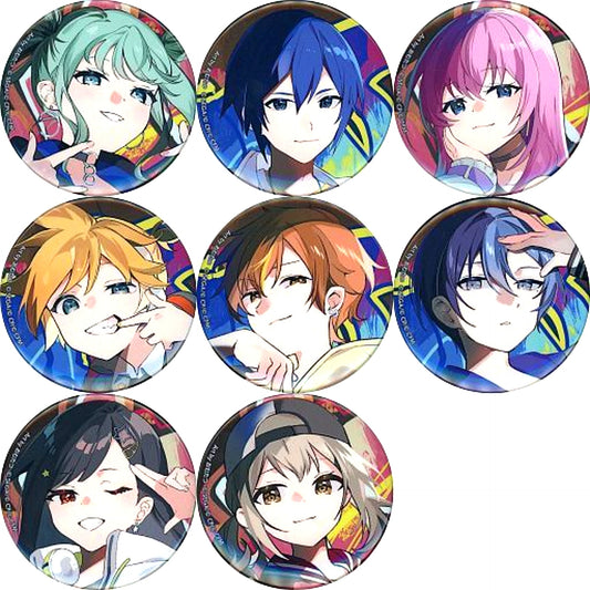 Set of 8 Project SEKAI COLORFUL STAGE! feat. Hatsune Miku Connect Live Vivid BAD SQUAD 1st CRASH Button Collection [USED]