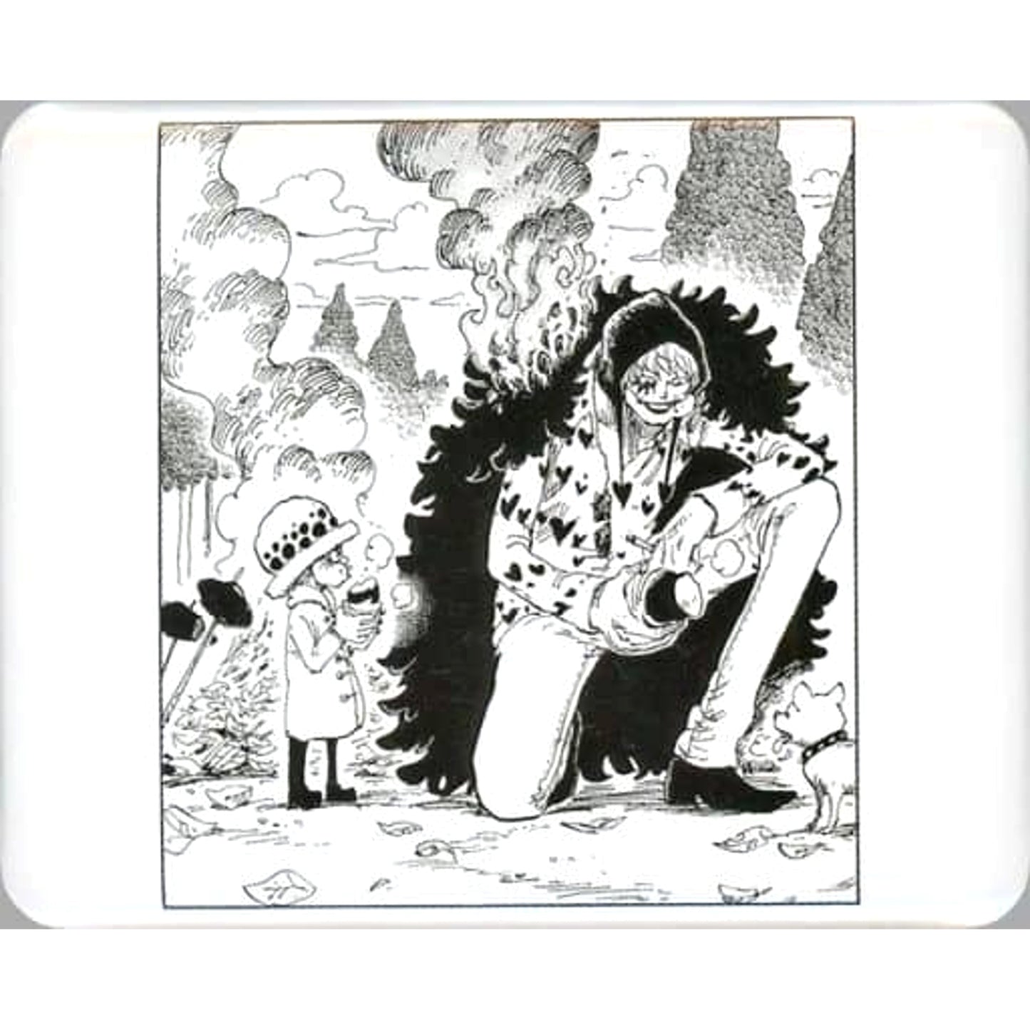 One Piece Trafalgar Law Corazon Donquixote Rosinante Character Badge Collection A Piece of Memoir Nozomi Buttons [USED]