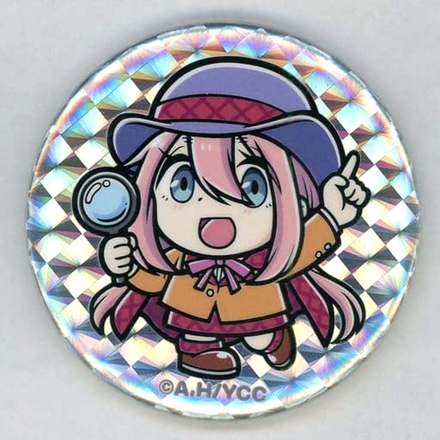 Nadeshiko Kagamihara Laid-Back Camp Hologram Button Dramatic Nazotoki Game Futatsu no Takara Chizu to Omoide no Tabi Limited [USED]